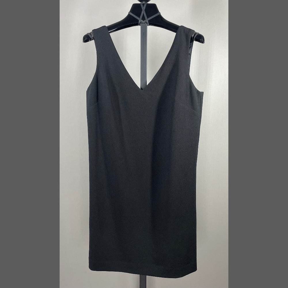 Trina Turk Dress Womens 6 black shift sheath straight designer cocktail glam